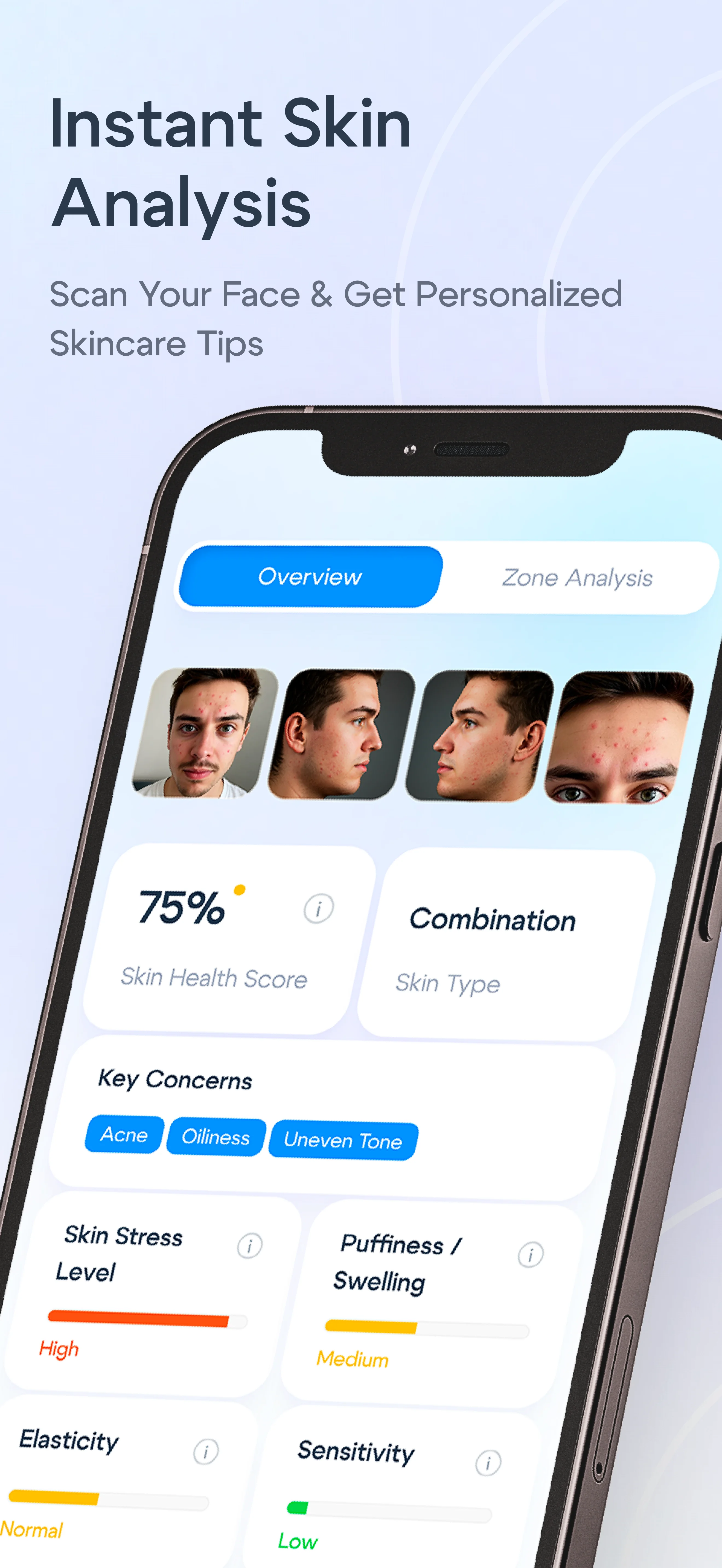 Lumé instant skin analysis