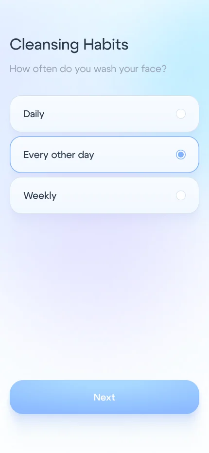 Onboarding screen 8: cleansing