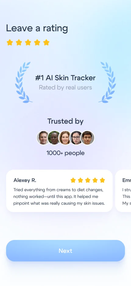 Onboarding screen 29: rating
